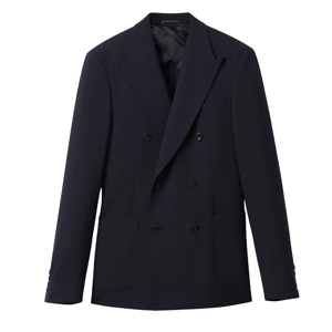 REISS Belmont Double-Breasted Suit Jacket Tailored-Fit with Wool